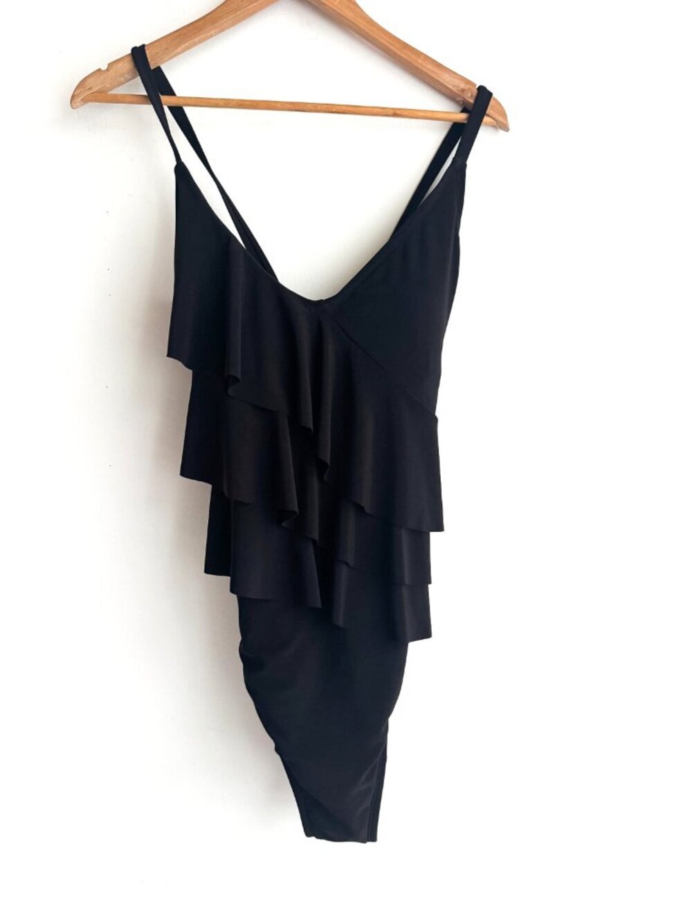 Beyond Control Ruffle Detail Open Back Classic One Piece Swimsuit  12